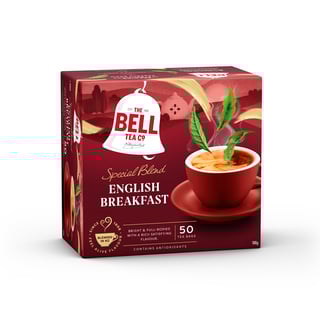 bell tea english breakfast 50 pack